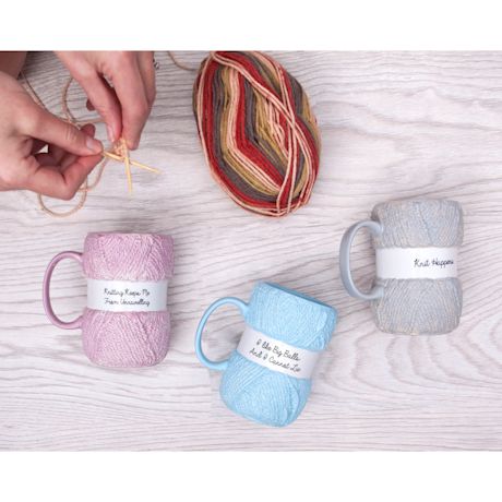 Knitting Witty Saying Mugs